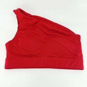KIAVA Gym to Swim Asymmetric Bikini Top Red Women’s Size XS